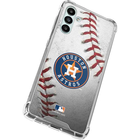 MLB Houston Astros Game Ball Galaxy A13 5G Clear Case