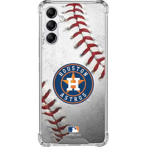 MLB Houston Astros Game Ball Galaxy A14 5G Clear Case