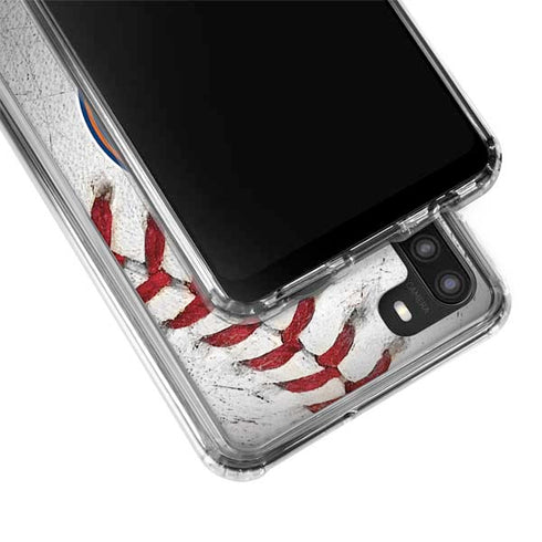 MLB Houston Astros Game Ball Galaxy A21 Clear Case