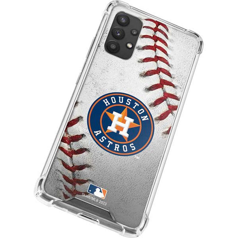 MLB Houston Astros Game Ball Galaxy A32 5G Clear Case
