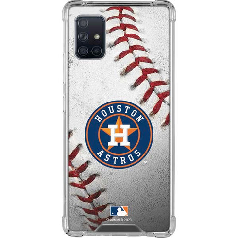 MLB Houston Astros Game Ball Galaxy A51 5G Clear Case