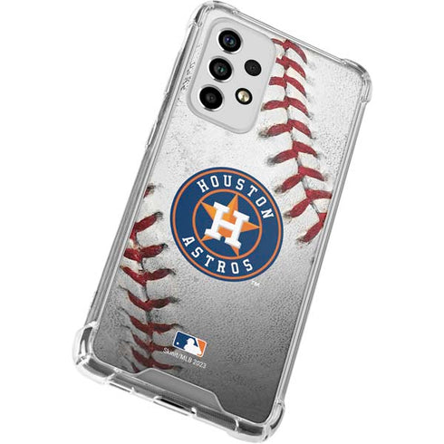 MLB Houston Astros Game Ball Galaxy A53 5G Clear Case
