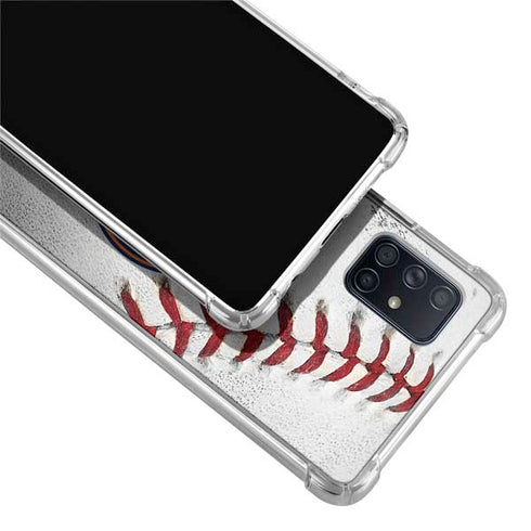 MLB Houston Astros Game Ball Galaxy A71 5G Clear Case