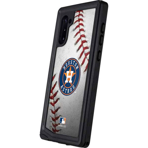 MLB Houston Astros Game Ball Galaxy Note 10 Waterproof Case