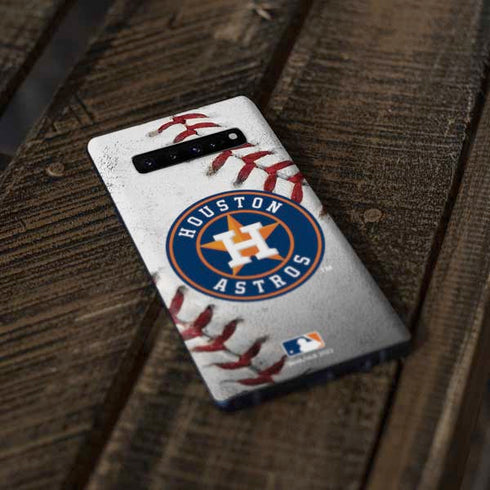 MLB Houston Astros Game Ball Galaxy S10 Skin