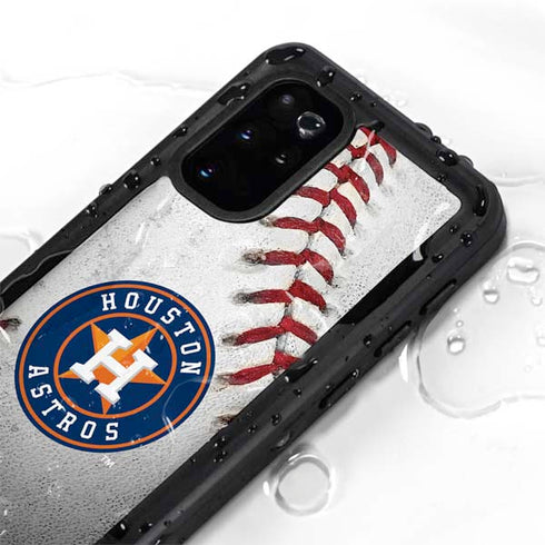 MLB Houston Astros Game Ball Galaxy S20 Plus Waterproof Case