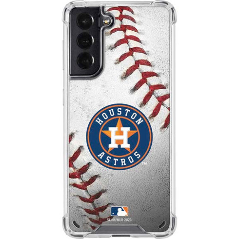 MLB Houston Astros Game Ball Galaxy S21 5G Clear Case
