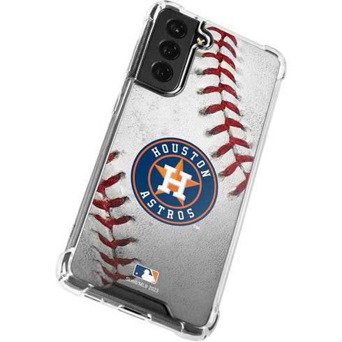 MLB Houston Astros Game Ball Galaxy S22 Clear Case