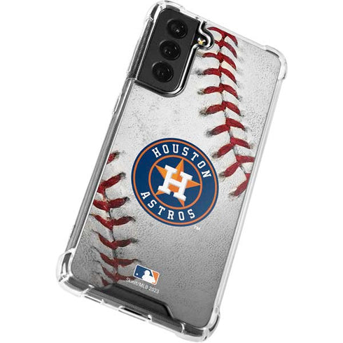 MLB Houston Astros Game Ball Galaxy S22 Plus Clear Case