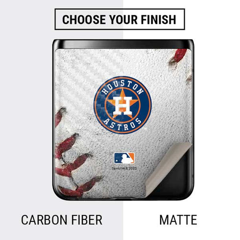 MLB Houston Astros Game Ball Galaxy Z Flip Skin