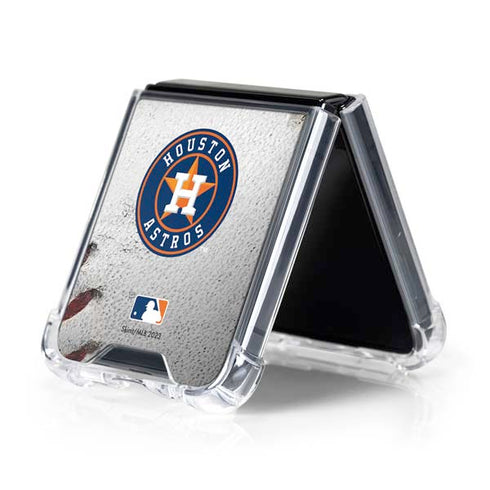 MLB Houston Astros Game Ball Galaxy Z Flip5 5G Clear Case