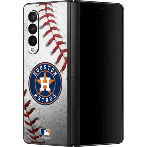 MLB Houston Astros Game Ball Galaxy Z Fold3 5G Skin