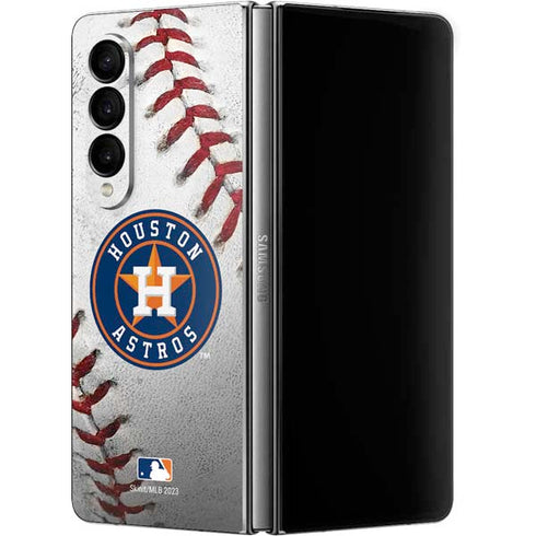 MLB Houston Astros Game Ball Galaxy Z Fold4 5G Skin