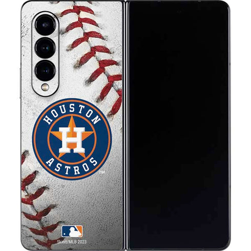MLB Houston Astros Game Ball Galaxy Z Fold4 5G Skin