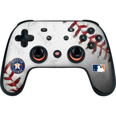 MLB Houston Astros Game Ball Google Stadia Controller Skin