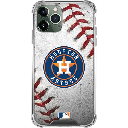 MLB Houston Astros Game Ball iPhone 11 Pro Max Clear Case