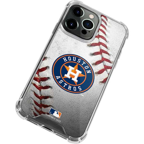 MLB Houston Astros Game Ball iPhone 13 Pro Max Clear Case