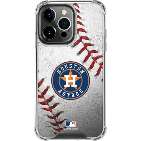 MLB Houston Astros Game Ball iPhone 15 Pro Clear Case