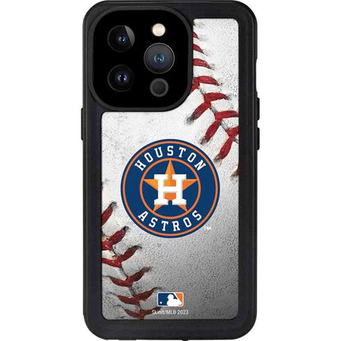MLB Houston Astros Game Ball iPhone 14 Pro Waterproof Case