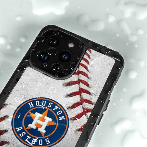 MLB Houston Astros Game Ball iPhone 14 Pro Waterproof Case