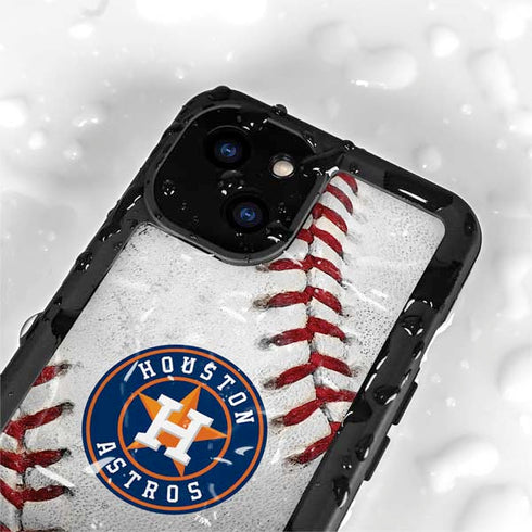 MLB Houston Astros Game Ball iPhone 15 Plus Waterproof Case
