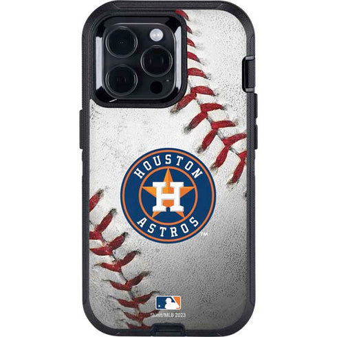 MLB Houston Astros Game Ball Otterbox Defender iPhone Skin