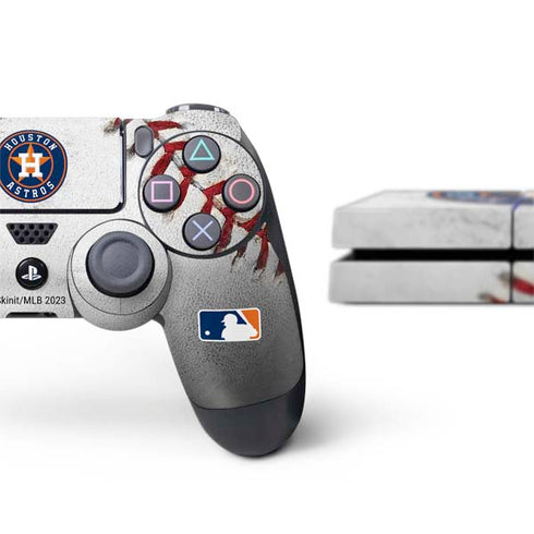 MLB Houston Astros Game Ball PS4 Console and Controller Bundle Skin