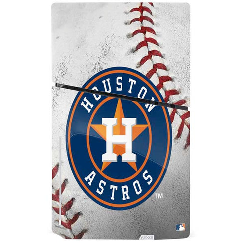 MLB Houston Astros Game Ball PS5 Slim Disk Bundle Skin