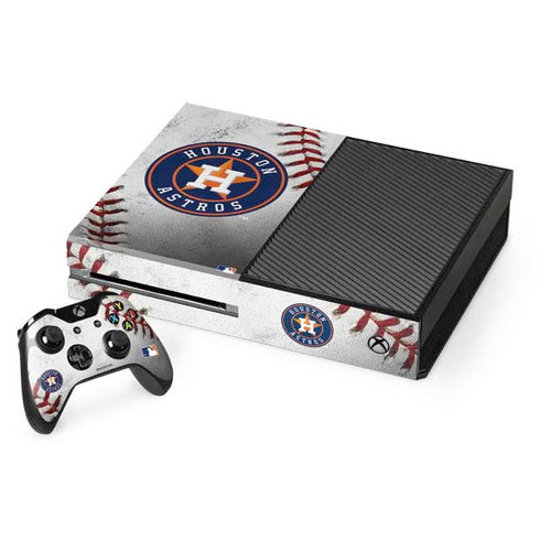 MLB Houston Astros Game Ball Xbox One Console and Controller Bundle Skin