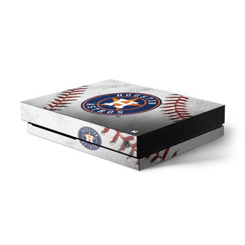 MLB Houston Astros Game Ball Xbox One X Console Skin