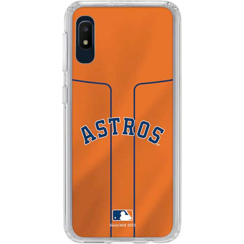 MLB Houston Astros Jersey Alternate Galaxy A10e Clear Case