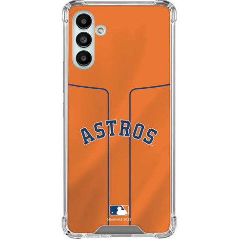 MLB Houston Astros Jersey Alternate Galaxy A13 5G Clear Case