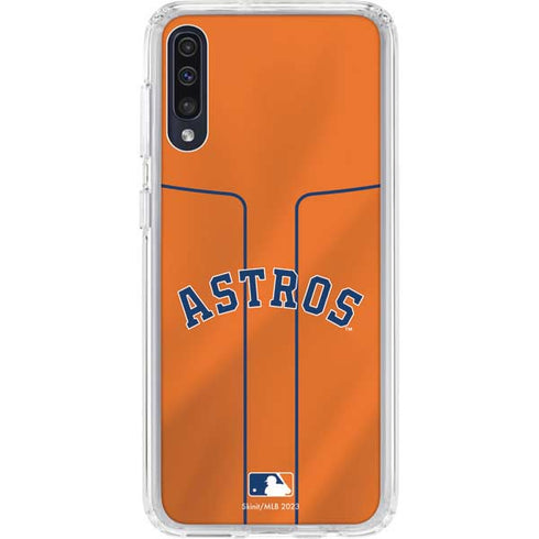 MLB Houston Astros Jersey Alternate Galaxy A50 Clear Case