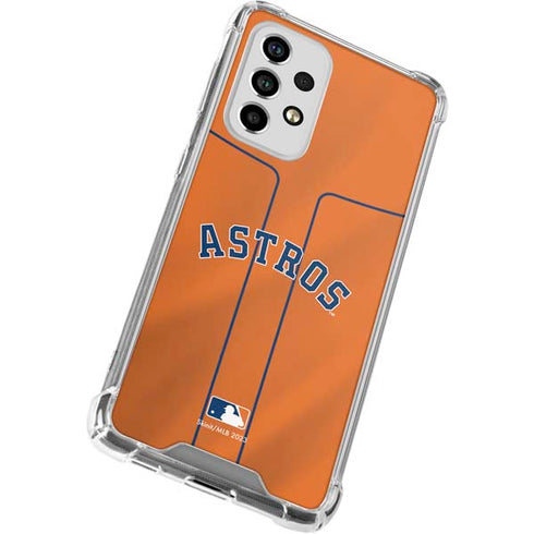 MLB Houston Astros Jersey Alternate Galaxy A53 5G Clear Case