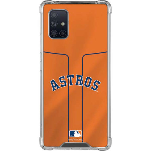 MLB Houston Astros Jersey Alternate Galaxy A71 5G Clear Case