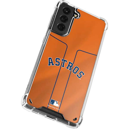 MLB Houston Astros Jersey Alternate Galaxy S21 Plus 5G Clear Case