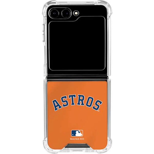 MLB Houston Astros Jersey Alternate Galaxy Z Flip5 5G Clear Case