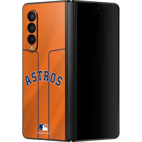 MLB Houston Astros Jersey Alternate Galaxy Z Fold3 5G Skin
