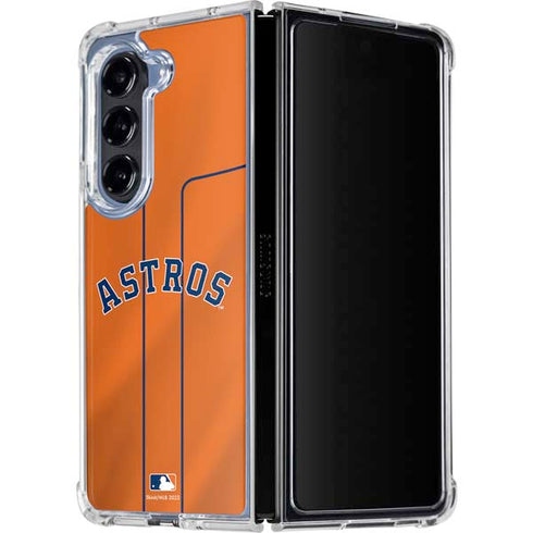 MLB Houston Astros Jersey Alternate Galaxy Z Fold5 5G Clear Case