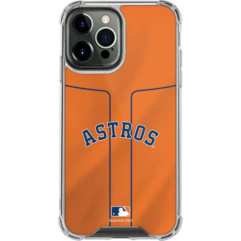 MLB Houston Astros Jersey Alternate iPhone 14 Pro Max Clear Case