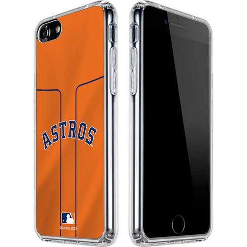 MLB Houston Astros Jersey Alternate iPhone SE (2nd & 3rd Gen) Clear Case