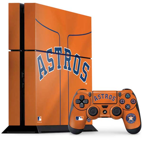 MLB Houston Astros Jersey Alternate PS4 Console and Controller Bundle Skin