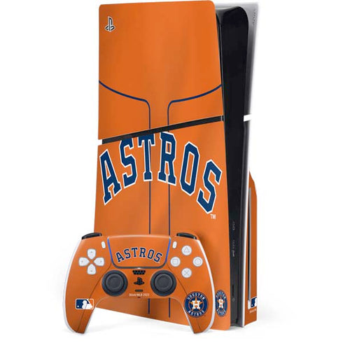 MLB Houston Astros Jersey Alternate PS5 Slim Disk Bundle Skin