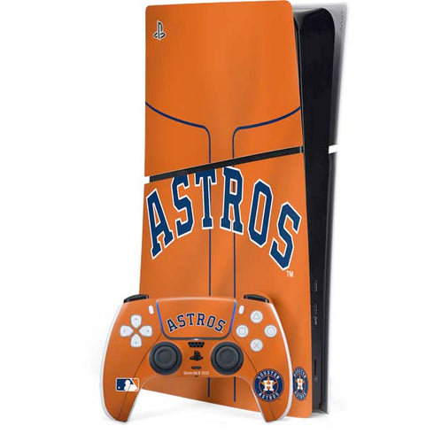 MLB Houston Astros Jersey Alternate PS5 Slim Digital Edition Console Skin