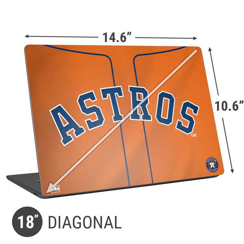 MLB Houston Astros Jersey Alternate Universal Laptop 18in (14.6 x 10.6in) Skin