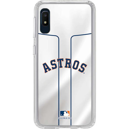 MLB Houston Astros Jersey Galaxy A10e Clear Case