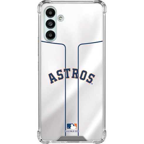 MLB Houston Astros Jersey Galaxy A13 5G Clear Case