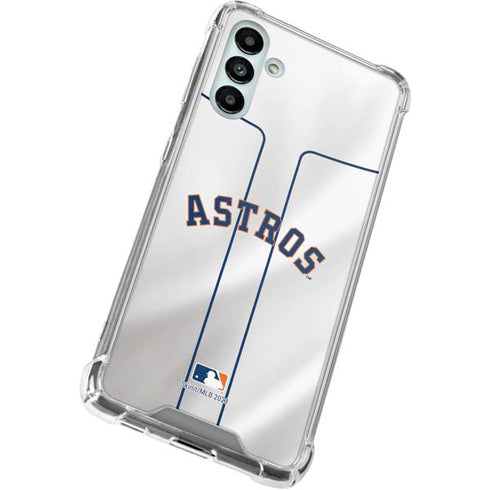 MLB Houston Astros Jersey Galaxy A13 5G Clear Case