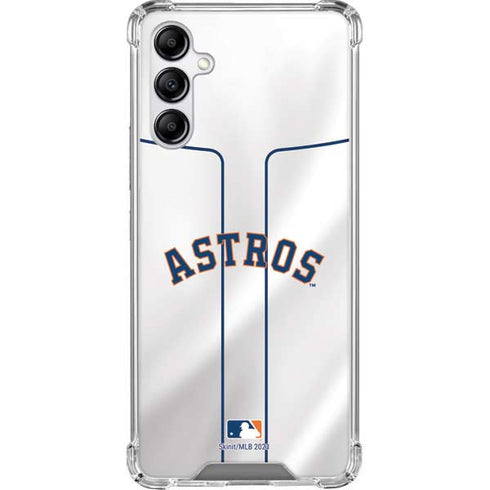 MLB Houston Astros Jersey Galaxy A14 5G Clear Case