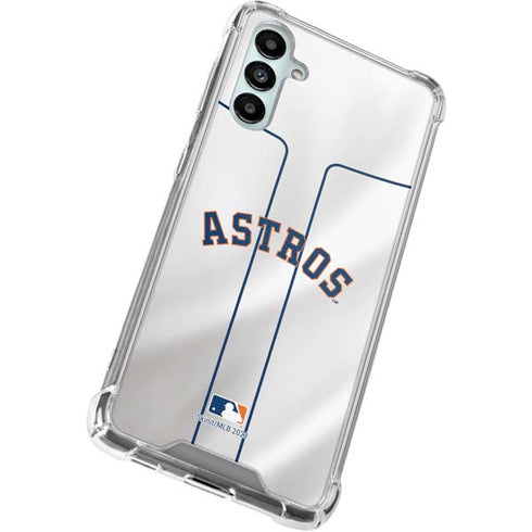 MLB Houston Astros Jersey Galaxy A14 5G Clear Case